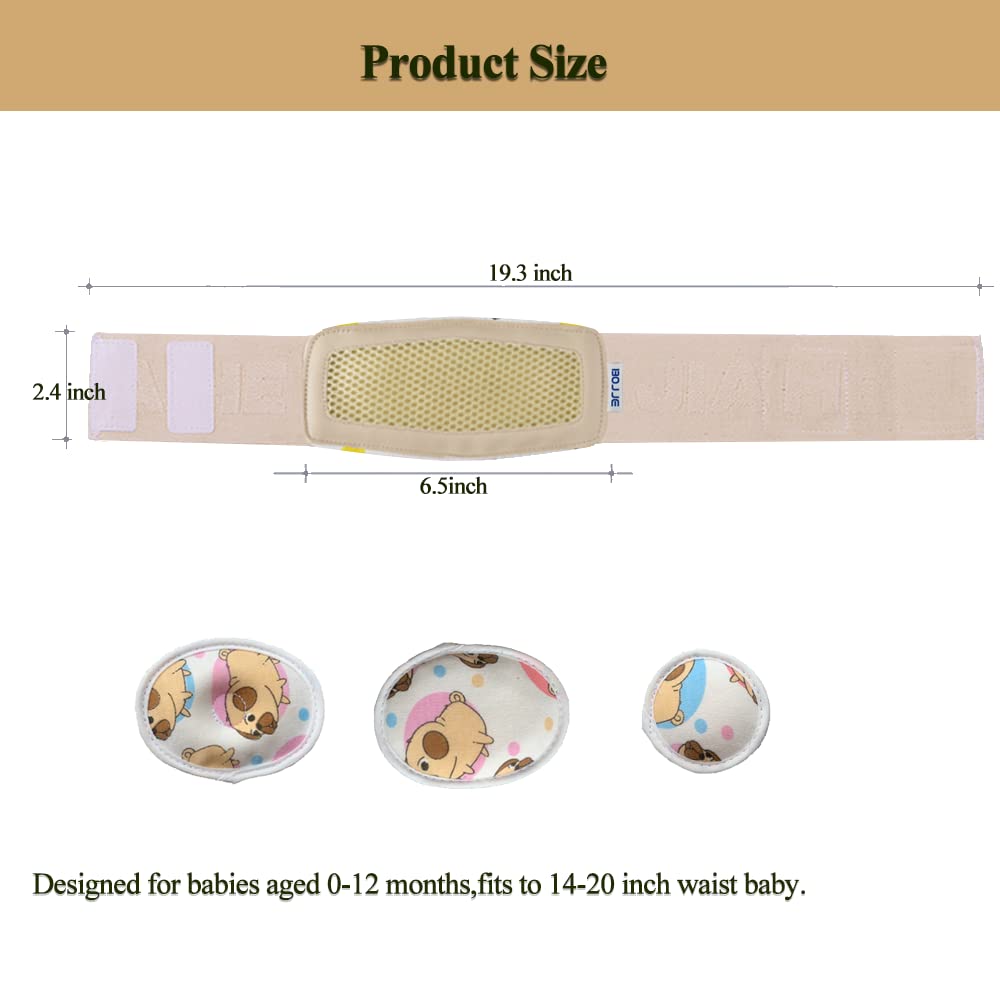 Umbilical Hernia Belt Baby/Infant Belly Button Band Wrap Truss Abdominal Binder for Children Kids Support Adjustable Navel Band Newborn Umbilical Cord 15-20 inch - Image 4